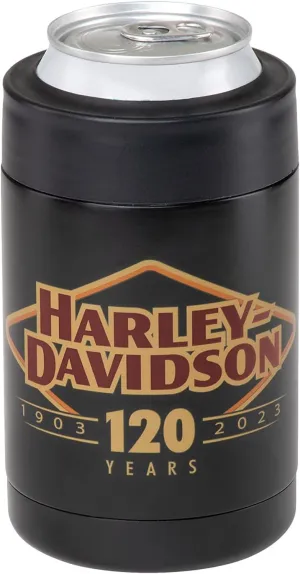 Harley-Davidson 120th Anniversary Logo Screw Top Can Cooler, Limited Edition