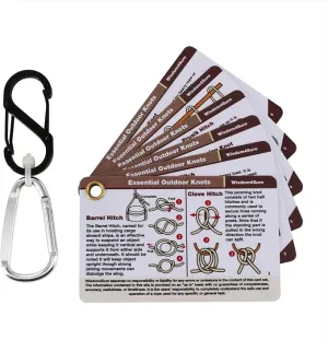 Harrison Howard Wisdom4Sure Comprehensive Knot Card Collection Horse, Outdoor, and Climbing Knots Card Set Waterproof Knot Tying Cards Ultimate Knot Guides
