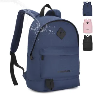 HEAD Waterproof Travel Backpack for Women & Men, Small Lightweight Backpacks for Sport/Gym/Fitness/Work/Daily, Casual Daypack Backpack for 15.6 inch Laptop