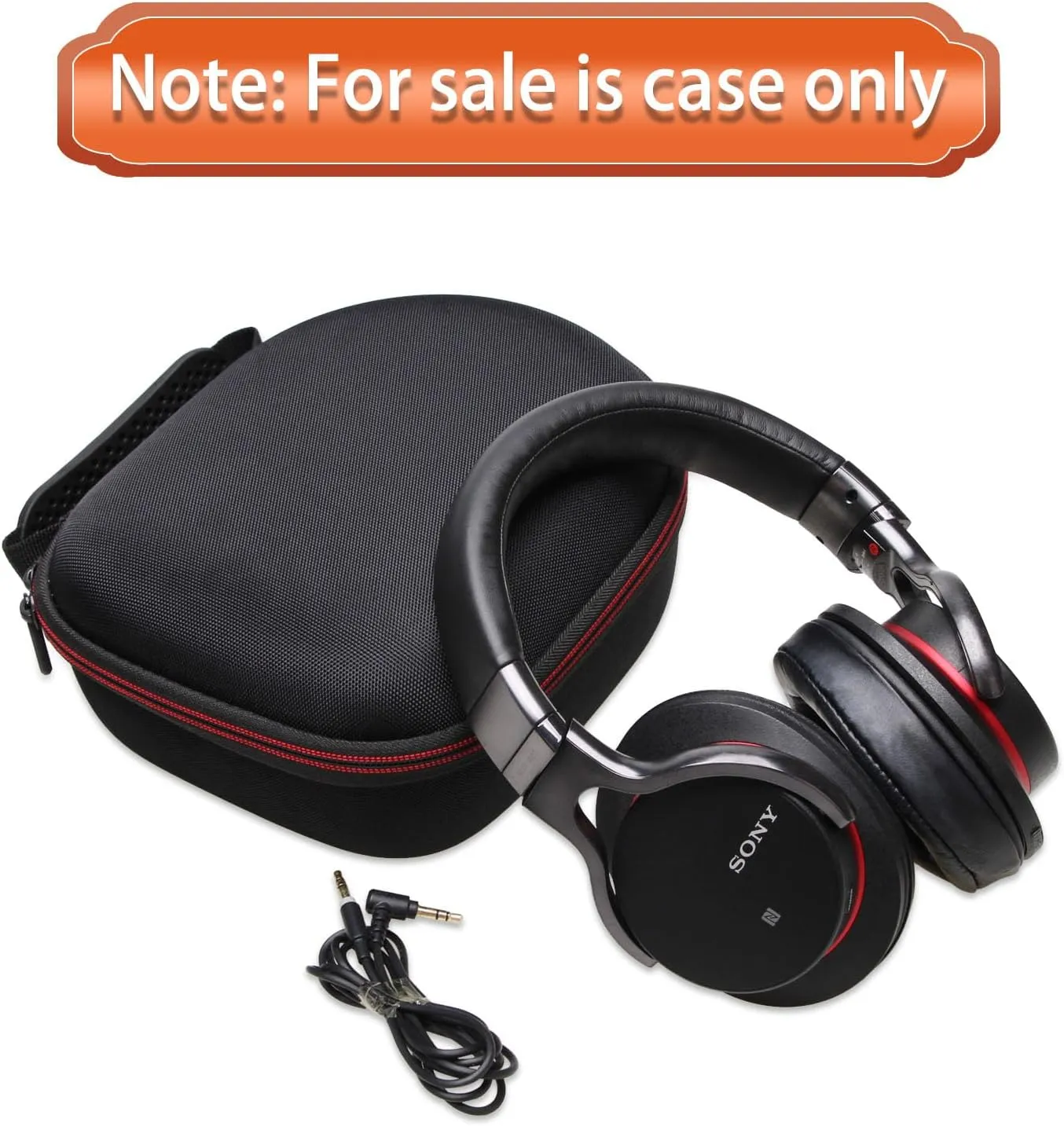 Headphone Headset Case Compatible with JBL, Beats, Sony, Soundcore Anker, Raycon, TOZO, SteelSeries, Logitech, Jabra, Bose, Audio-Technica, Sennheiser Headphones, Red Black