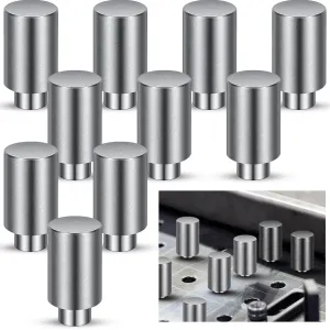 Hicarer 10 Pcs 5/8" x 1" x 1.5" Welding Table Fixture Pins Stop Alignment Square Quick Setup Fixturing Kit Welding Table Accessories