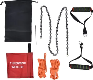 High Reach Hand Chain Saw 48-Inch Compact Portable Rope Saw for Outdoor, Camping, and Backpacking