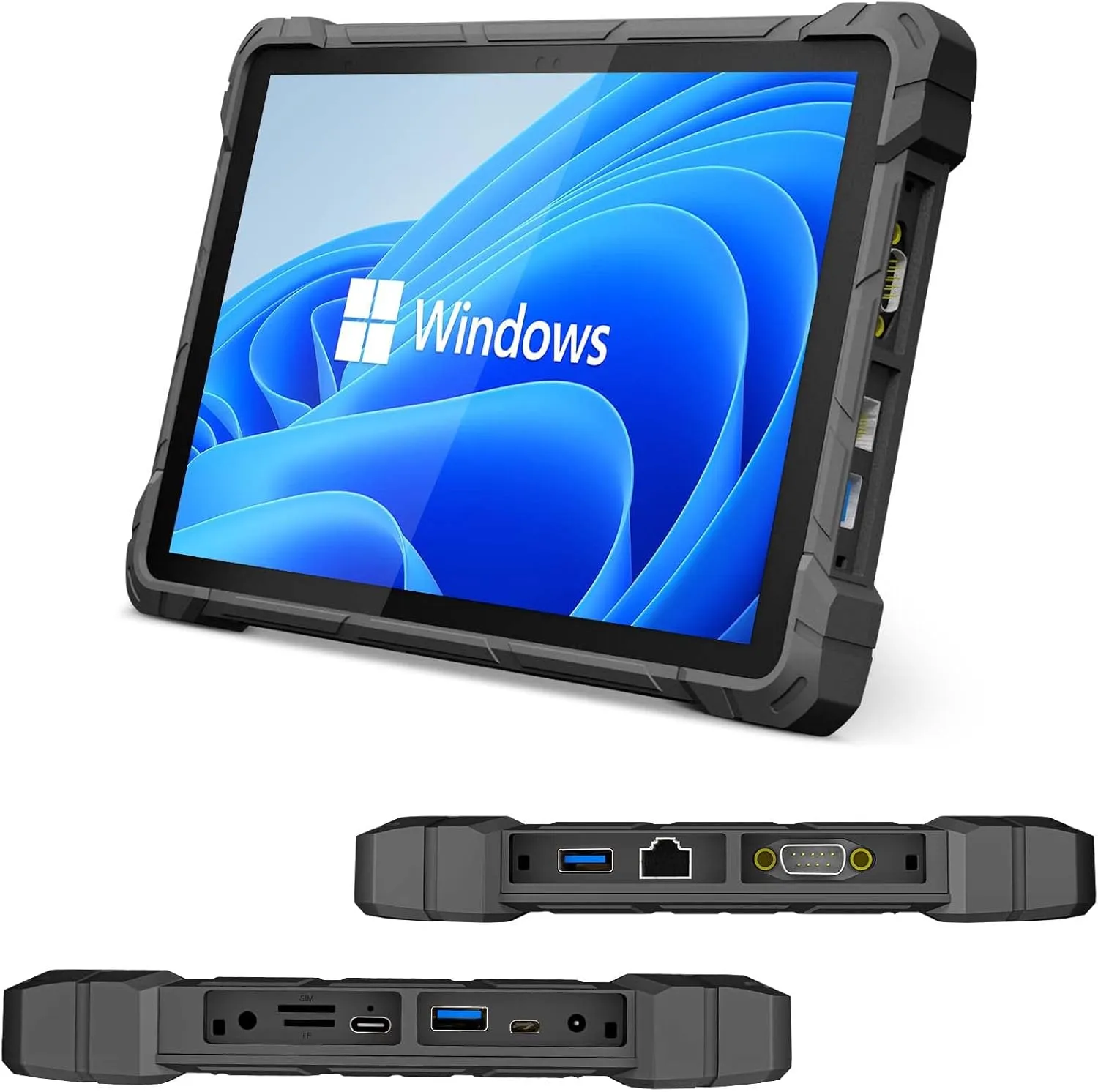 HIGOLEPC Rugged Windows Tablet, 10.1 Inch Win 11 Pro 8GB RAM/128 GB ROM Rugged Tablet Fingerprint 4G LTE GPS 16000mAh/3.7V Battery,WiFi 5 BT4.2 for Enterprise Mobile Field Work Tablet PC
