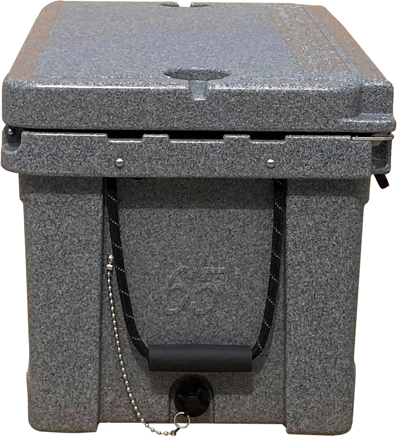 Hogg 65 qt Insulated Cooler with Wheels and Handles, Rolling Ice Chest with Wheels, Rotomolded Wheeled Coolers for Camping, Drinks, Outdoors, 65qt Blue
