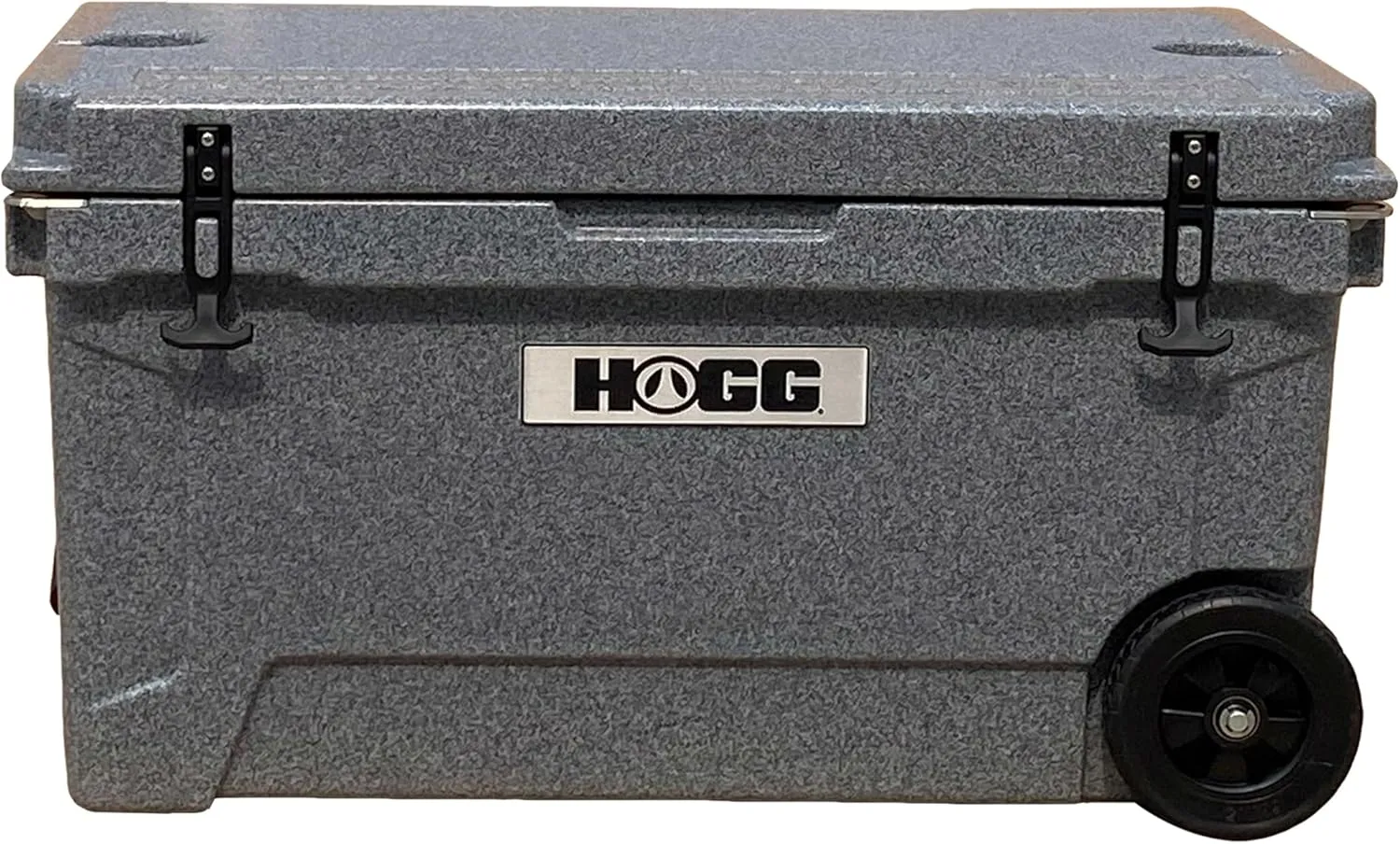 Hogg 65 qt Insulated Cooler with Wheels and Handles, Rolling Ice Chest with Wheels, Rotomolded Wheeled Coolers for Camping, Drinks, Outdoors, 65qt Blue