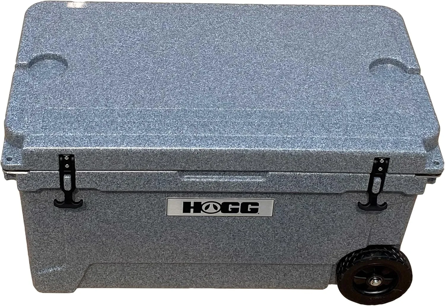 Hogg 65 qt Insulated Cooler with Wheels and Handles, Rolling Ice Chest with Wheels, Rotomolded Wheeled Coolers for Camping, Drinks, Outdoors, 65qt Blue