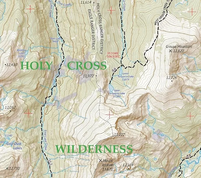 Holy Cross Wilderness - Colorado Topographic Hiking Map (2018)