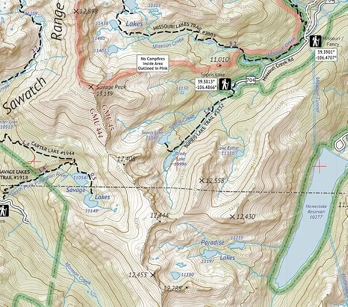 Holy Cross Wilderness - Colorado Topographic Hiking Map (2018)