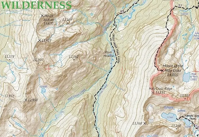 Holy Cross Wilderness - Colorado Topographic Hiking Map (2018)