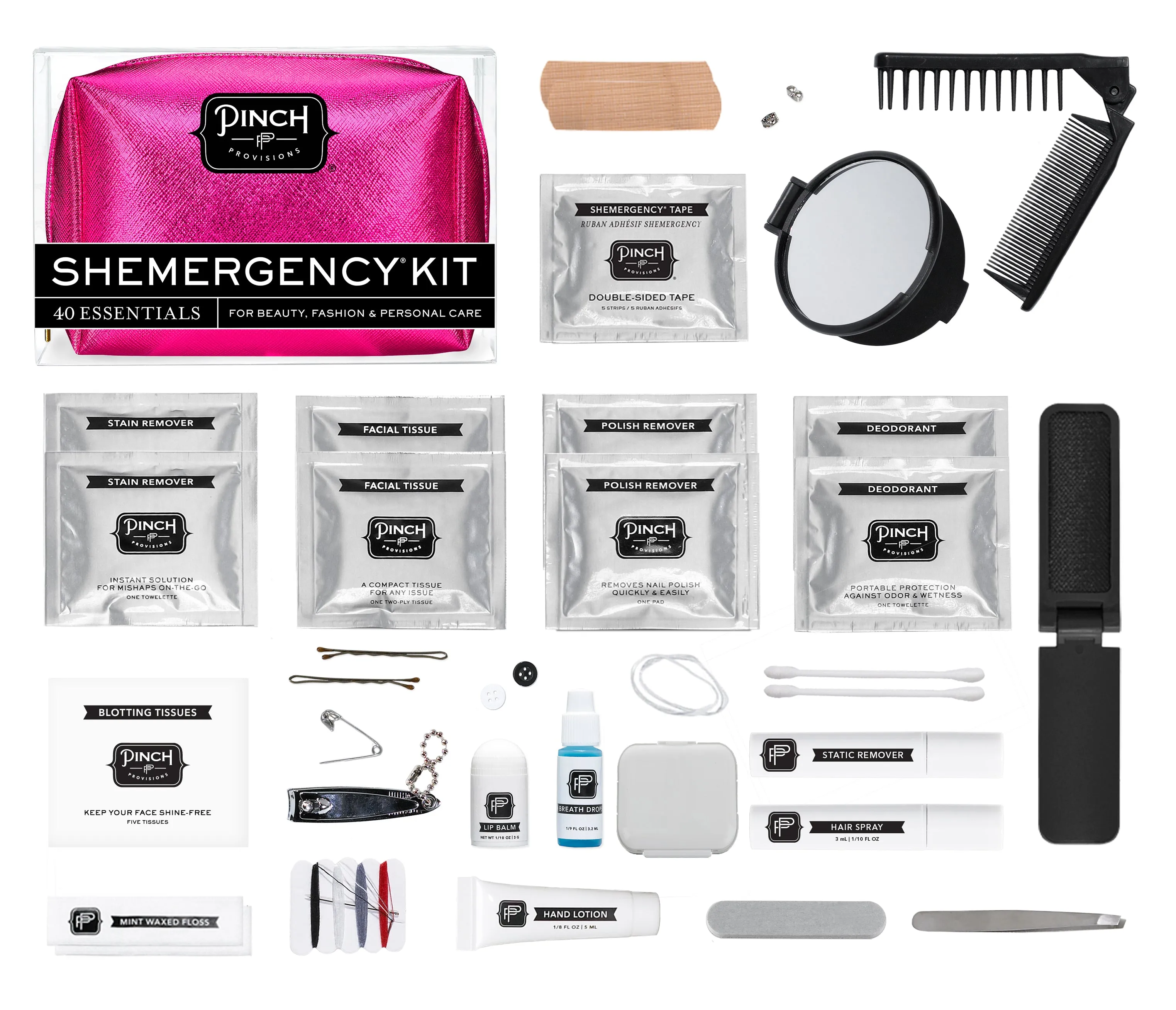 Hot Pink Metallic Shemergency Survival Kit
