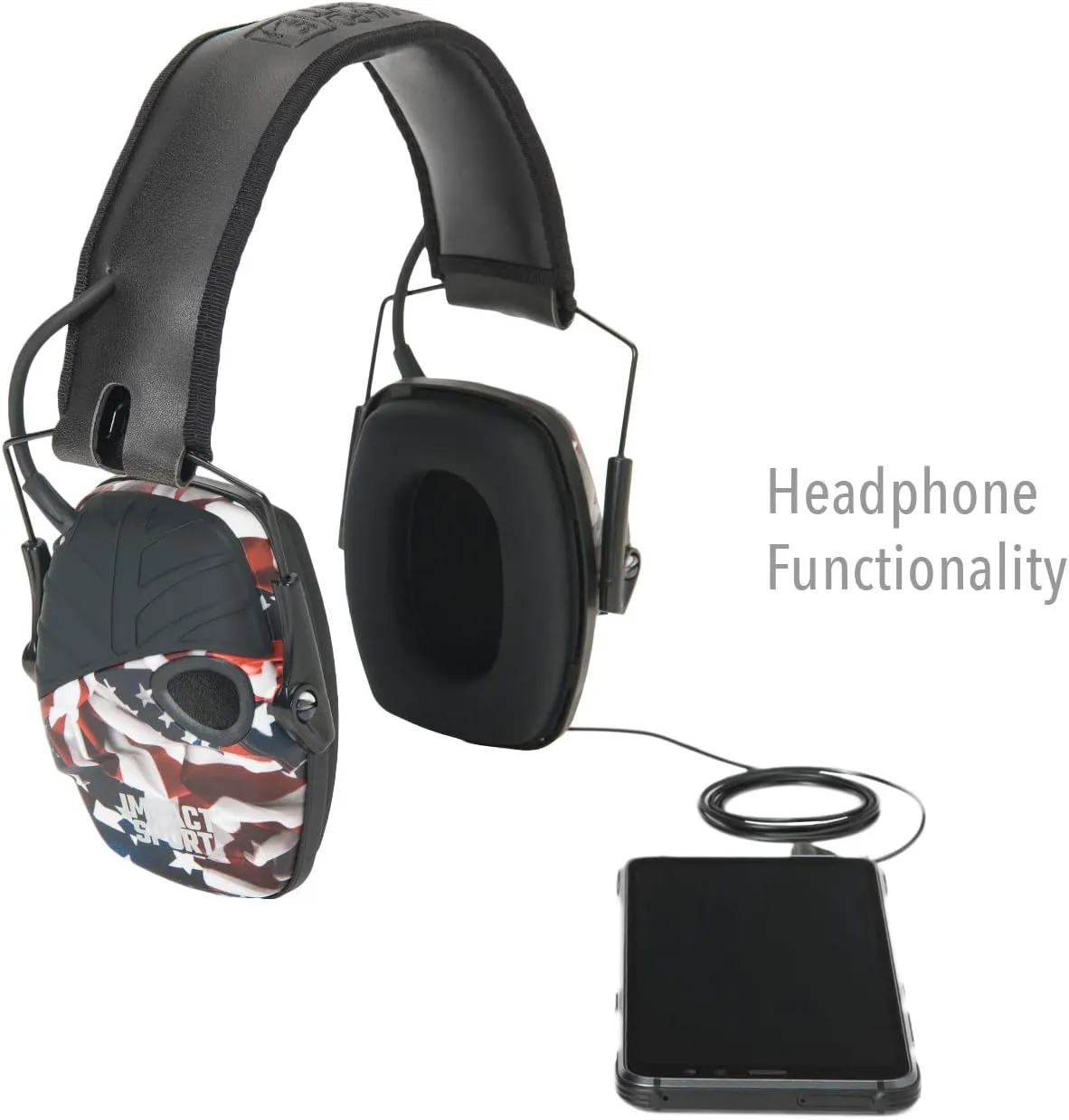 Howard Leight by Honeywell Impact Sport Sound Amplification Electronic Shooting Earmuff, ONE NATION