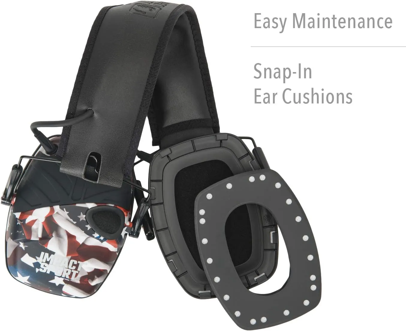 Howard Leight by Honeywell Impact Sport Sound Amplification Electronic Shooting Earmuff, ONE NATION