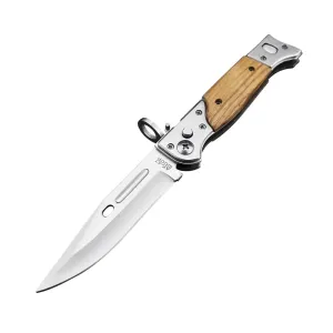 HUAAO 8.66 Inch Camping Knife Portable Folding Pocket Knife Speed Safe Assisted Opening Knives Outdoor Hunting Tactical EDC Survival Self Defense