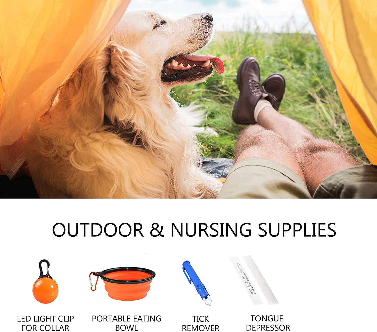 Humen & Pet First Aid Kit,Dog Hike Camp Hunt Trauma Kit,Portable Animal Emergency Survival Kit, Compact Adventure Military Wound Care Tactical Kit