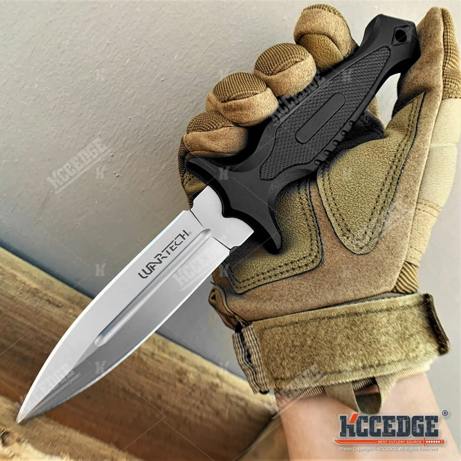 Hunting Knife Tactical Knife Survival Knife 9" Fixed Blade Knife w/ Molle Compatible Kydex Pressure Retention Sheath Camping Accessories Survival Kit Survival Gear Tactical Gear 79897