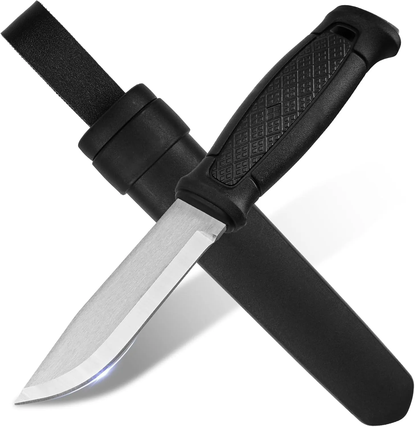 Hunting Knife,Fixed Blade Knife With Sheath,7Cr13MoV Steel Camping Survival Knife,Ergonomic Handle,Suitable For Outdoor, Camping,Hiking,Fishing