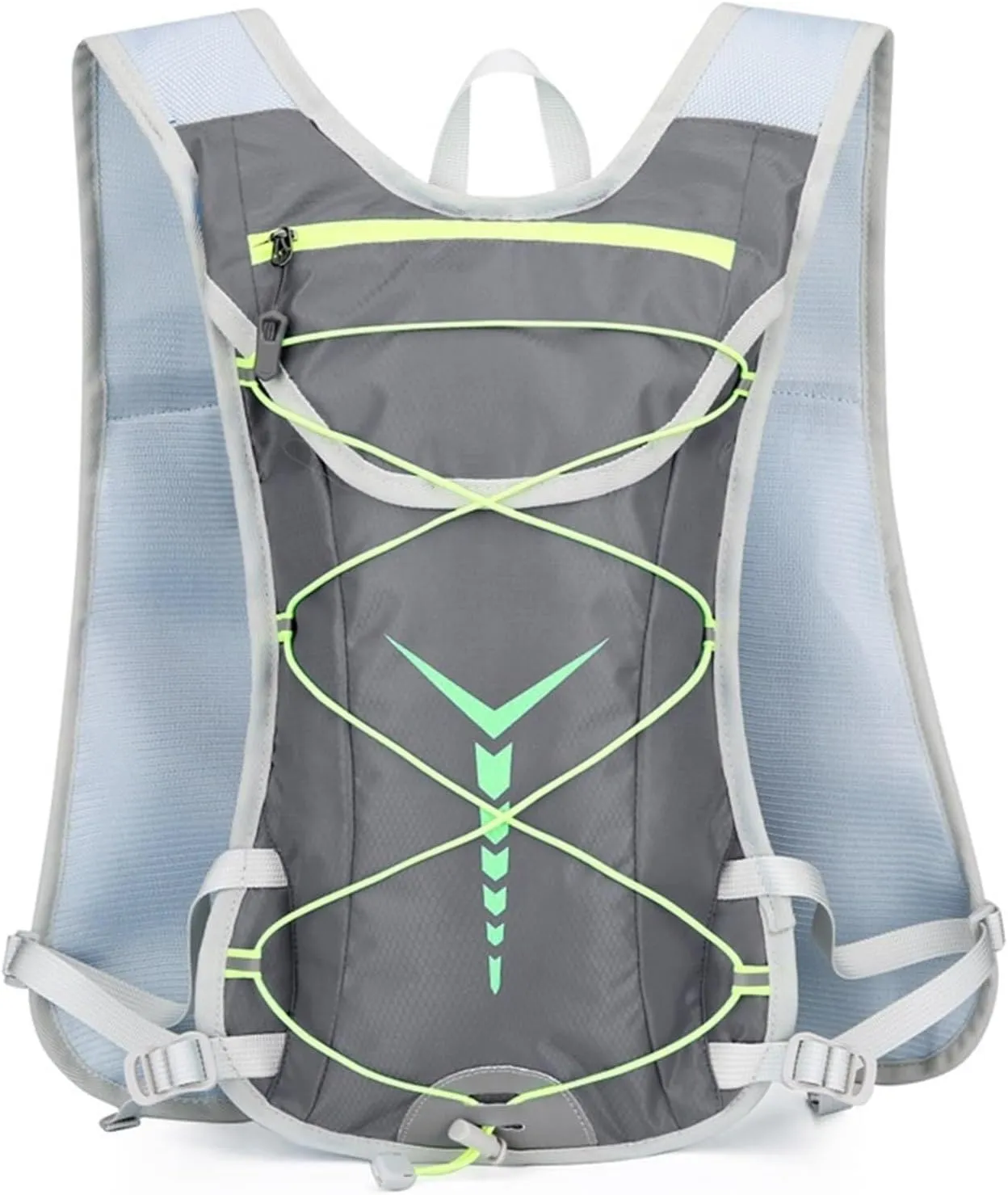 Hydration Running Backpack with Water Bladder, Professional Vest for Cycling, Running, Hiking & Camping, Lightweight (Orange)