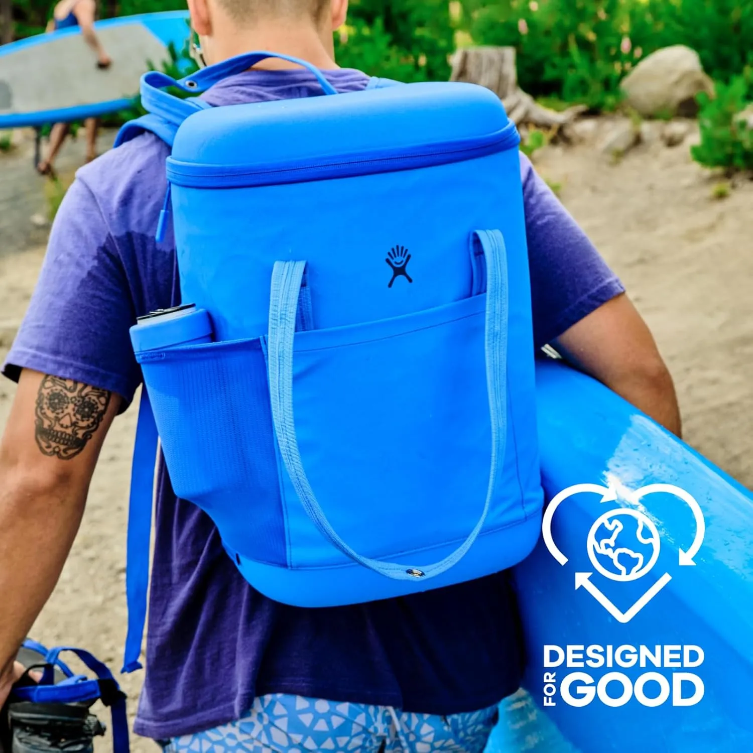 Hydro Flask Cooler Backpack for Beach, Beverages and Travel - Insulated Soft Lunch Bag - 20 L Capacity in Agave Green