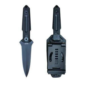 hyhy Fixed Blade Knife Tactical, Straight Knife Double Edged, Survival Knife Fixed Blade, 440C Steel 59HRC G10 Handle, With Kydex Sheath and Belt Clip with Lock (TK 999)…