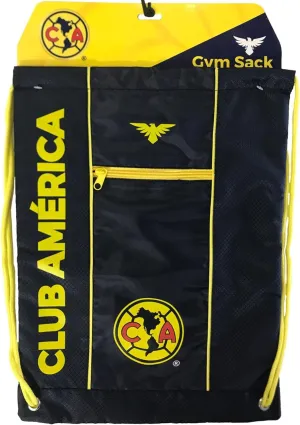 Icon Sports Fan Shop Liga MX Soccer Mexican Futbol Team Logo Cinch Bag (Club America, Dynasty N Navy)