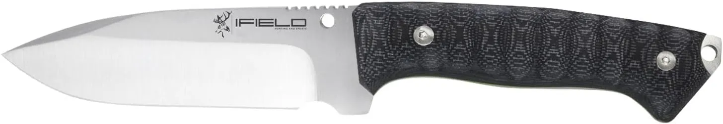 iFIELD Survival Knife Workout MOVA Satin Blade, Includes Sheath, Survival Knife, Camping Tool for Fishing, Hunting, Sport Activity