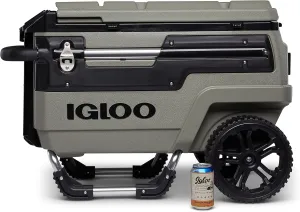 Igloo Trailmate Journey 70Qt Wheeled Cooler, Insulated Hard Shell Ice Chest