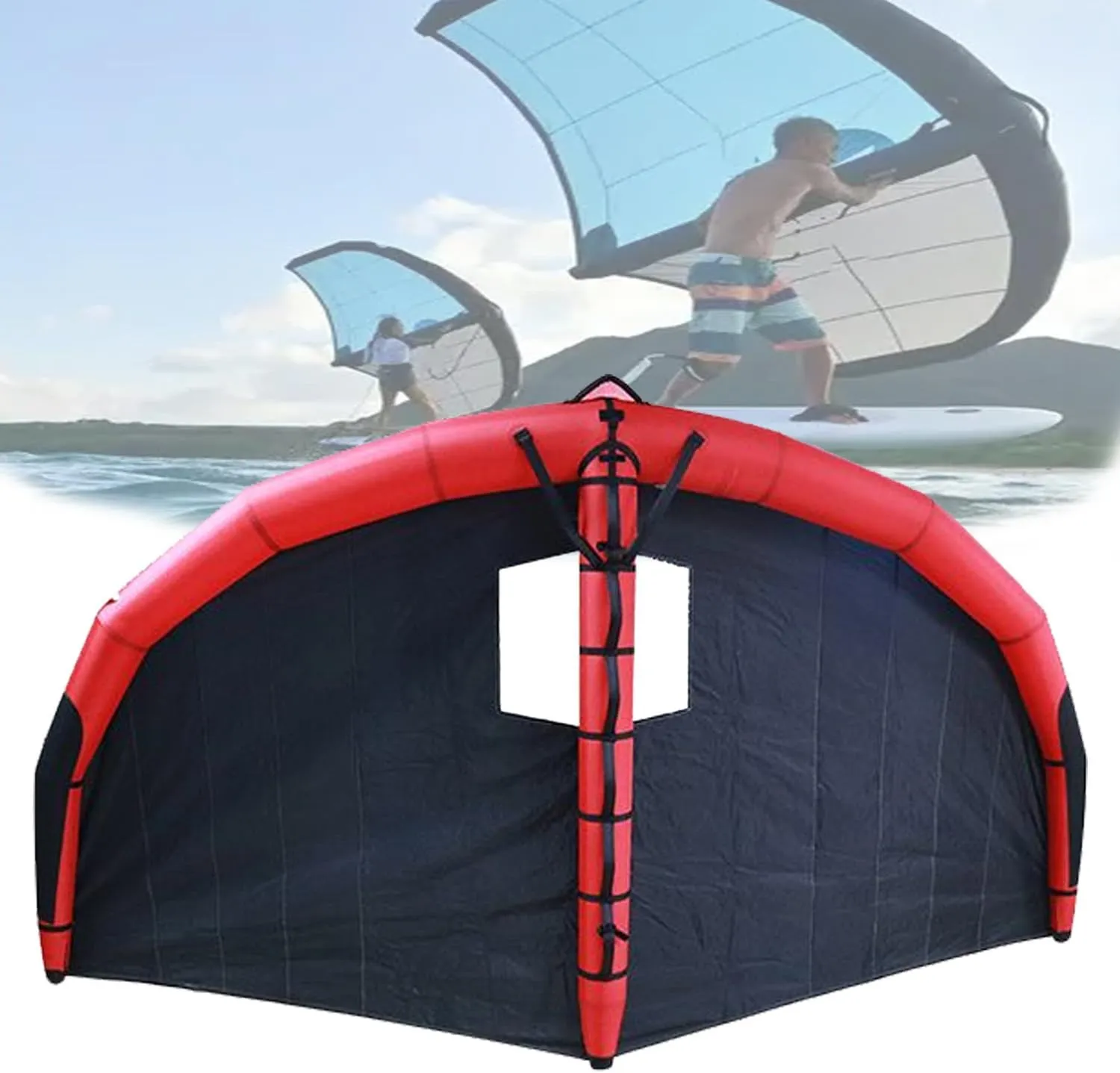 Inflatable Hydrofoil Board,Multipurpose Kitesurfing Wing Surfing Foil Wing Surf Sail,Inflatable Wind Surfing Wing 5㎡,Inflatable Wing with Window