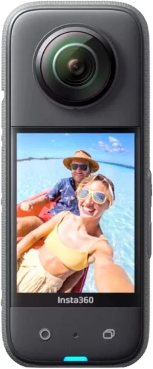 Insta360 X3 72MP Waterproof 5.7K 360° VR AI 2.29" Touchscreen Action Helmet Sports Camera with GPS Remote
