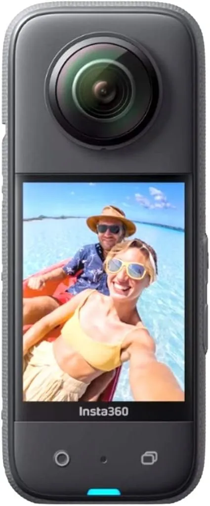Insta360 X3 72MP Waterproof 5.7K 360° VR AI 2.29" Touchscreen Action Helmet Sports Camera with GPS Remote
