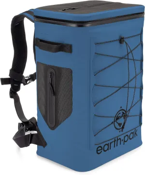 Insulated Backpack Cooler Holds 24 or 35 Cans for 72 Hours - Perfect Lunch or Drink Bag for Camping, Hiking, Fishing, Kayaking, Sports, or Beach - 100% Waterproof Heavy Duty Construction by Earth Pak