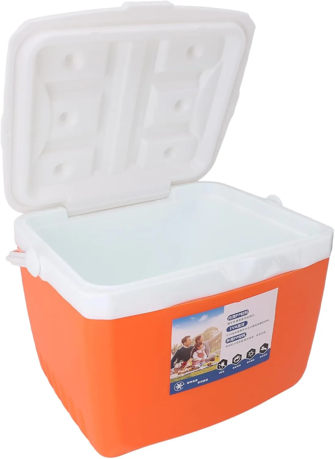 Insulated Cooler, 13L Portable Cooler Box Camping Coolers Leakproof Outdoor Cooler with Carry Handle Small Cooler Hard Shell for Beach, Drink, Beverage, Camping, Picnic, Fishing,