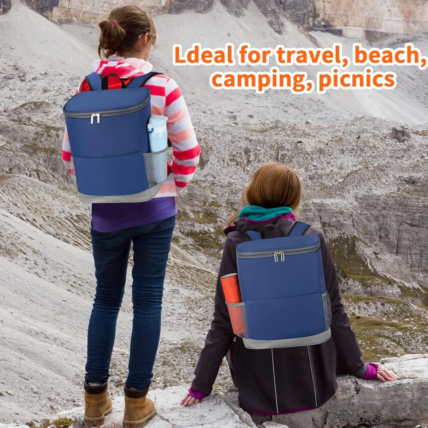 Insulated Cooler Backpack 30 Cans - Leak Proof Beer Backpack Lightweight Cooler Bag for Travel, Camping, Beach, Lunch