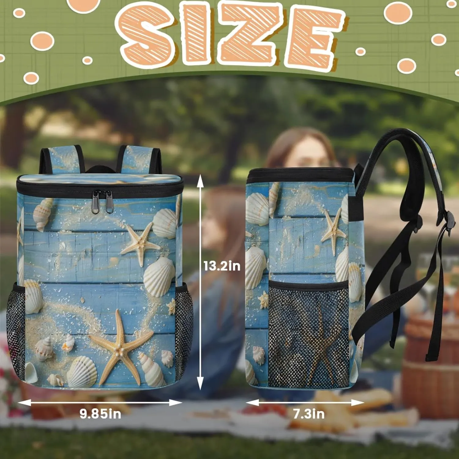 Insulated Cooler Backpack 30 Cans, Leak Proof Cooler Bag, Backpack Coolers for Picnic Hiking Camping Beach