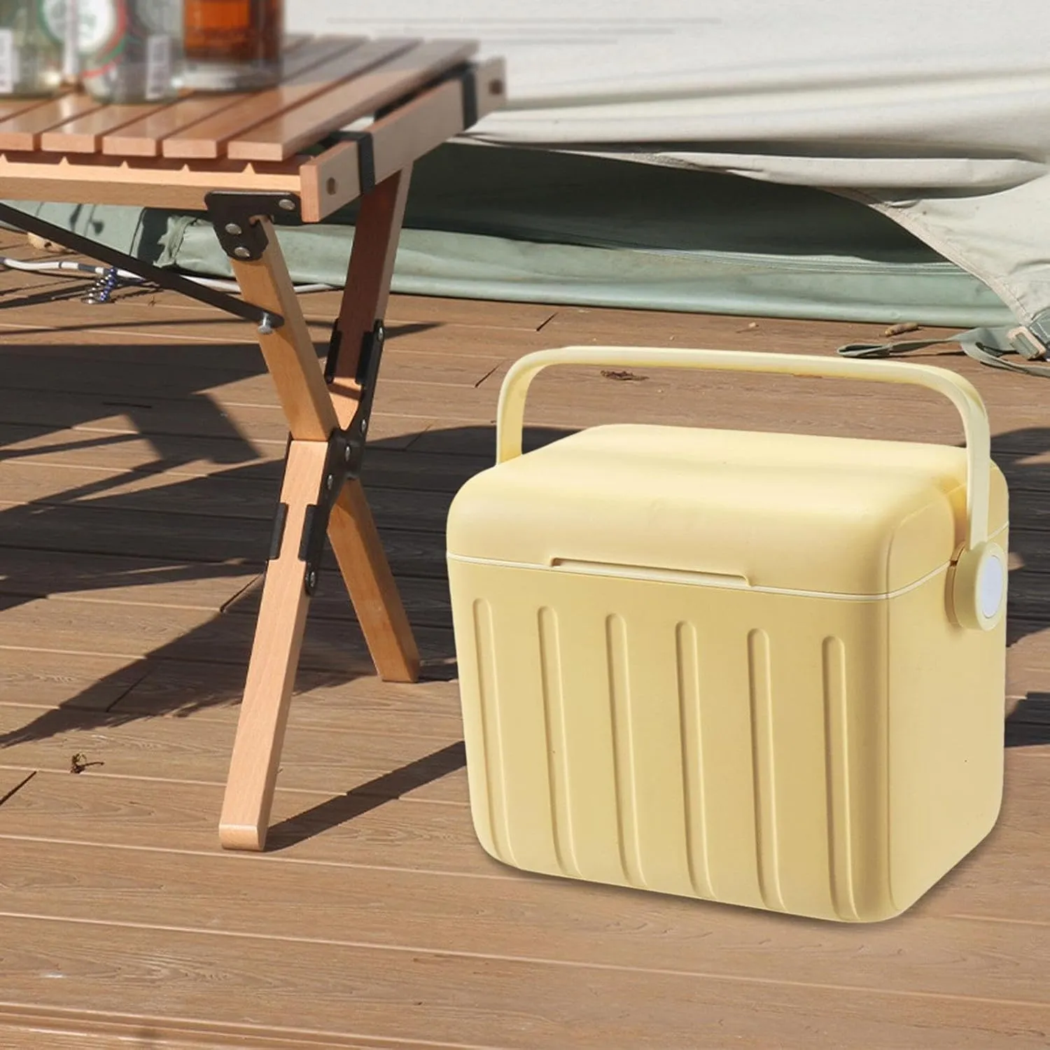 Insulated Cooler Box Ice Box for Freeze/Hot Food Container Hot/Cold Retention Cooler for Stall Home BBQ Indoor Shipping Food