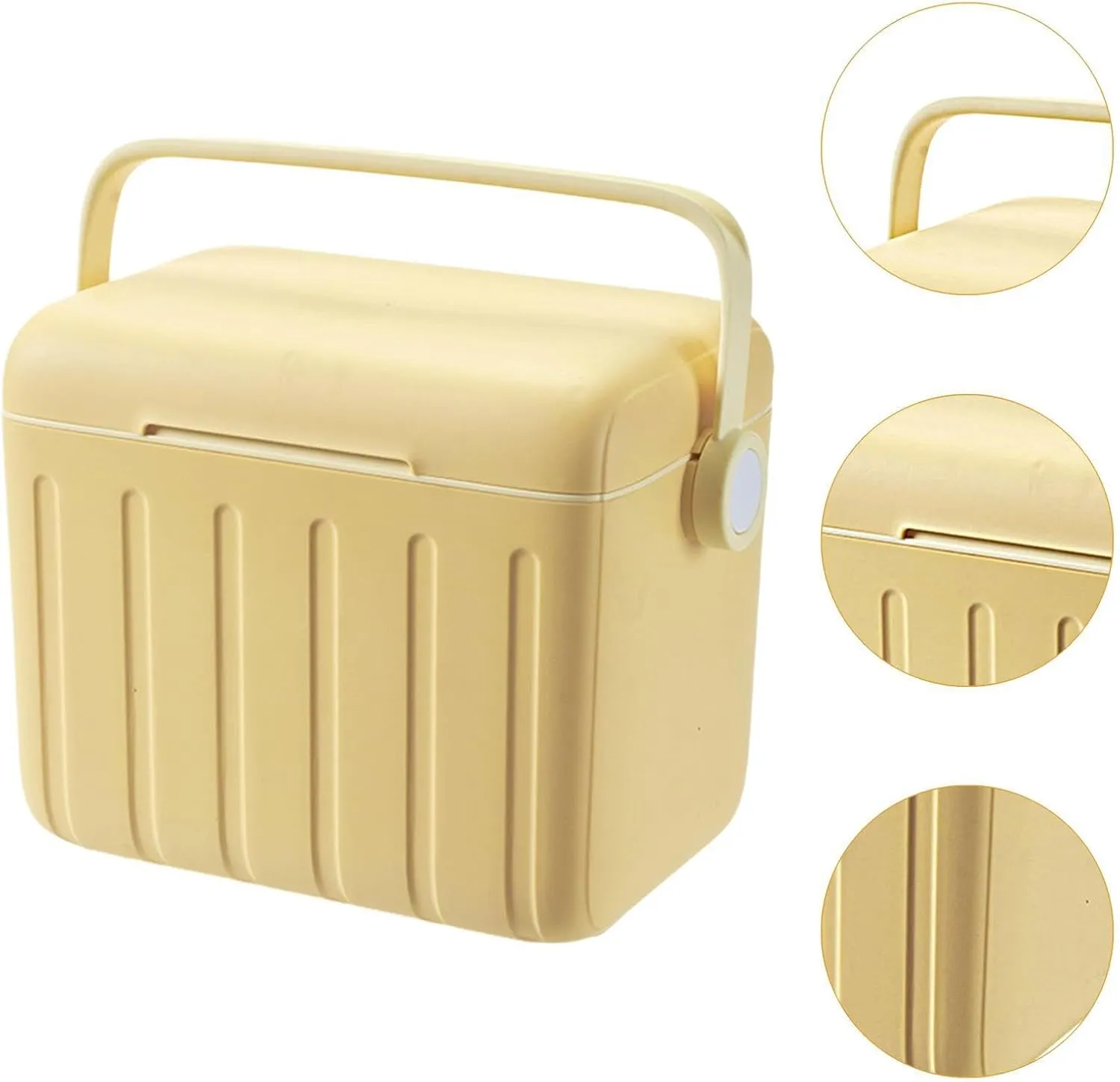 Insulated Cooler Box Ice Box for Freeze/Hot Food Container Hot/Cold Retention Cooler for Stall Home BBQ Indoor Shipping Food