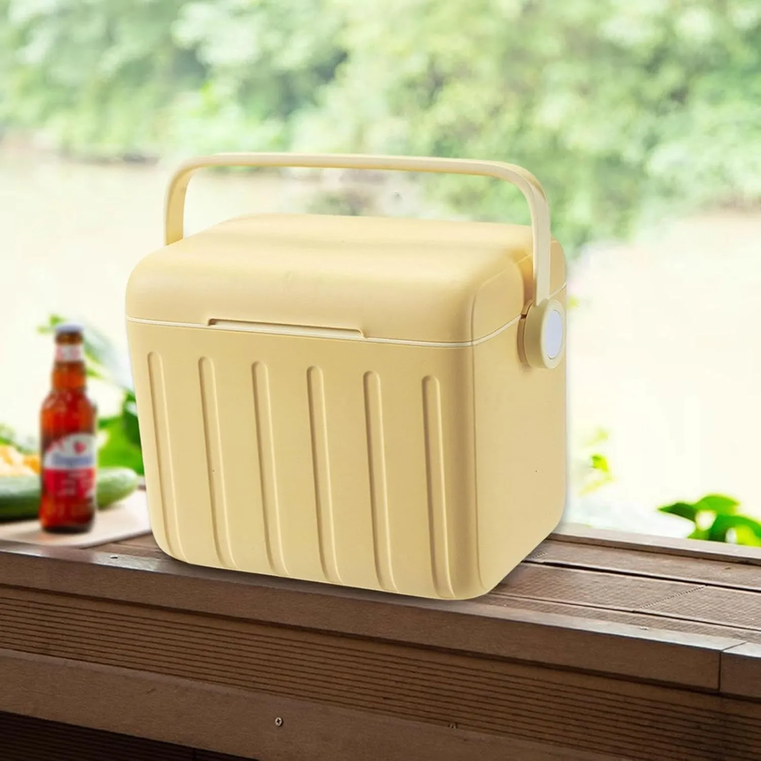 Insulated Cooler Box Ice Box for Freeze/Hot Food Container Hot/Cold Retention Cooler for Stall Home BBQ Indoor Shipping Food