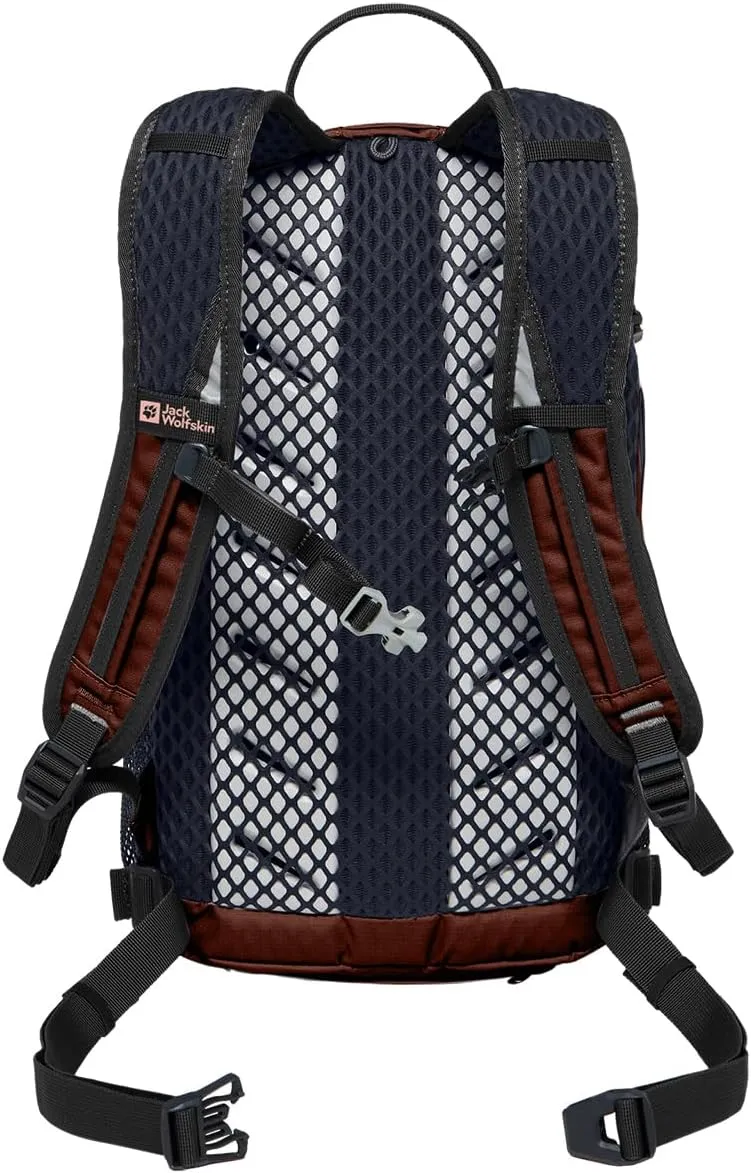 Jack Wolfskin Velocity 12L Lightweight Biking Backpack with Rain Cover and Helmet Lashing