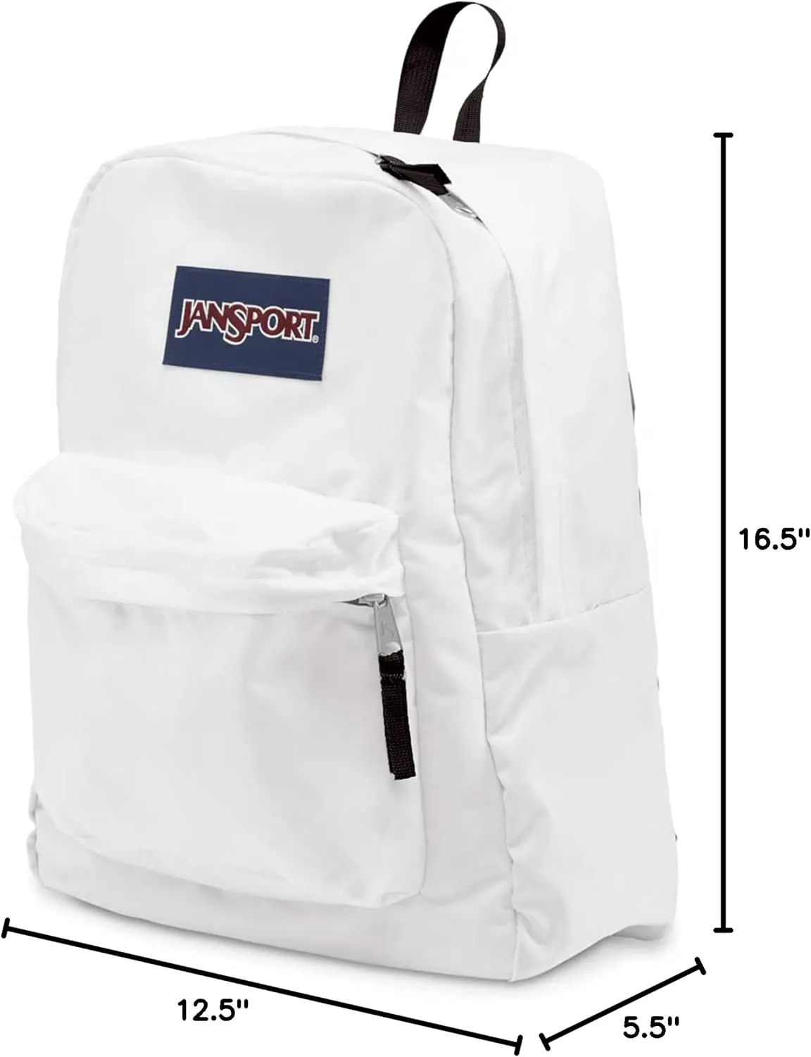 JanSport Superbreak Backpack - Durable, Lightweight Premium Backpack, White