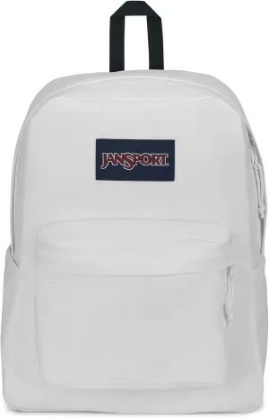 JanSport Superbreak Backpack - Durable, Lightweight Premium Backpack, White