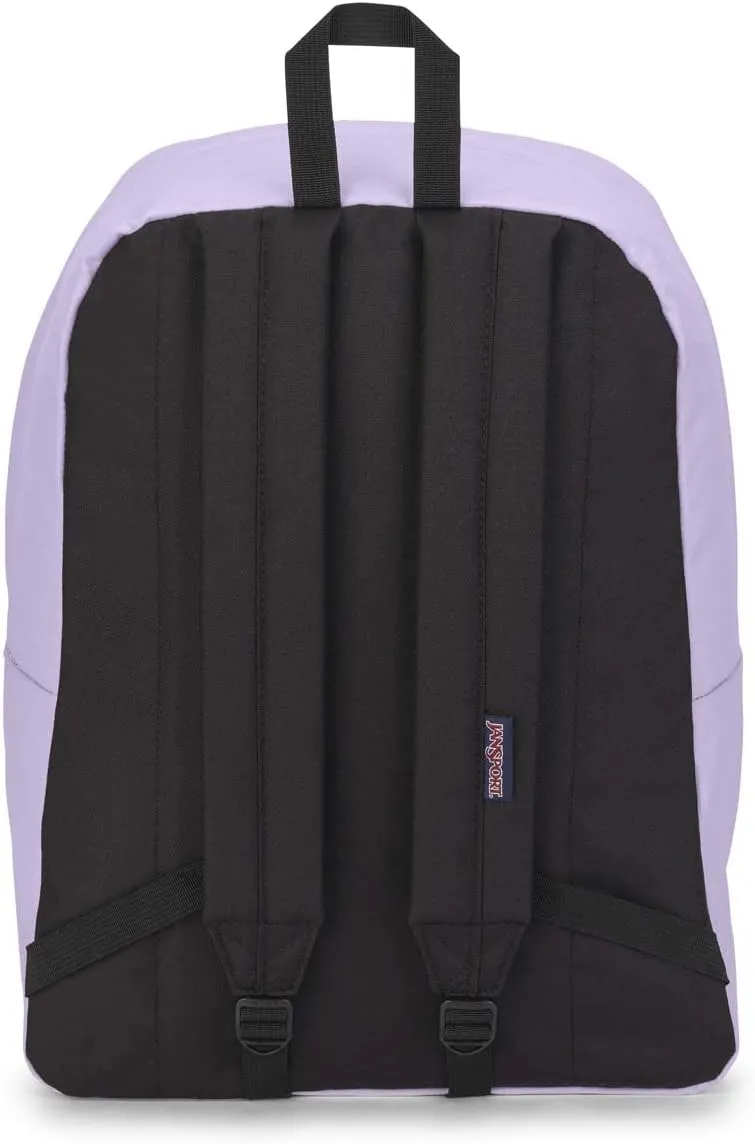 JanSport SuperBreak One Backpacks - Durable, Lightweight Bookbag with 1 Main Compartment, Front Utility Pocket with Built-in Organizer - Premium Backpack, Pastel Lilac