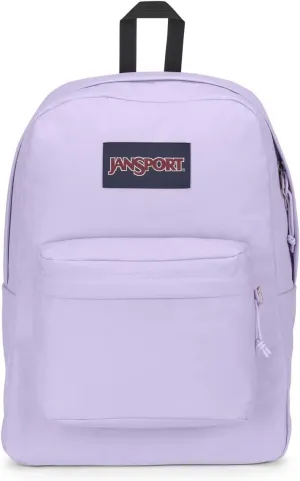 JanSport SuperBreak One Backpacks - Durable, Lightweight Bookbag with 1 Main Compartment, Front Utility Pocket with Built-in Organizer - Premium Backpack, Pastel Lilac