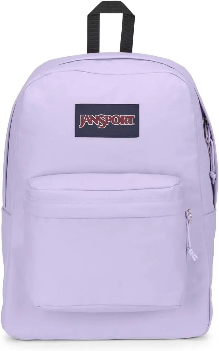 JanSport SuperBreak One Backpacks - Durable, Lightweight Bookbag with 1 Main Compartment, Front Utility Pocket with Built-in Organizer - Premium Backpack, Pastel Lilac