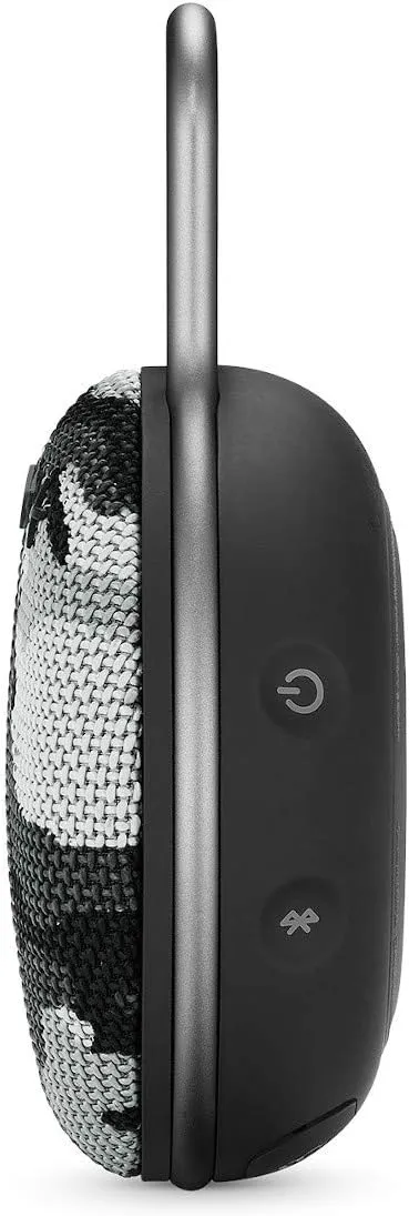 JBL Clip 3, Black Camo - Waterproof, Durable & Portable Bluetooth Speaker - Up to 10 Hours of Play - Includes Noise-Cancelling Speakerphone & Wireless Streaming
