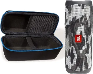 JBL Flip 5 (Black Camo)   Bundle with divvi! Protective Hardshell Case