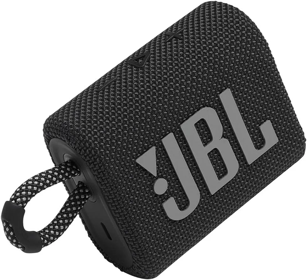 JBL - GO 3 Portable Waterproof Wireless Speaker, Includes USB-C Cable - Black