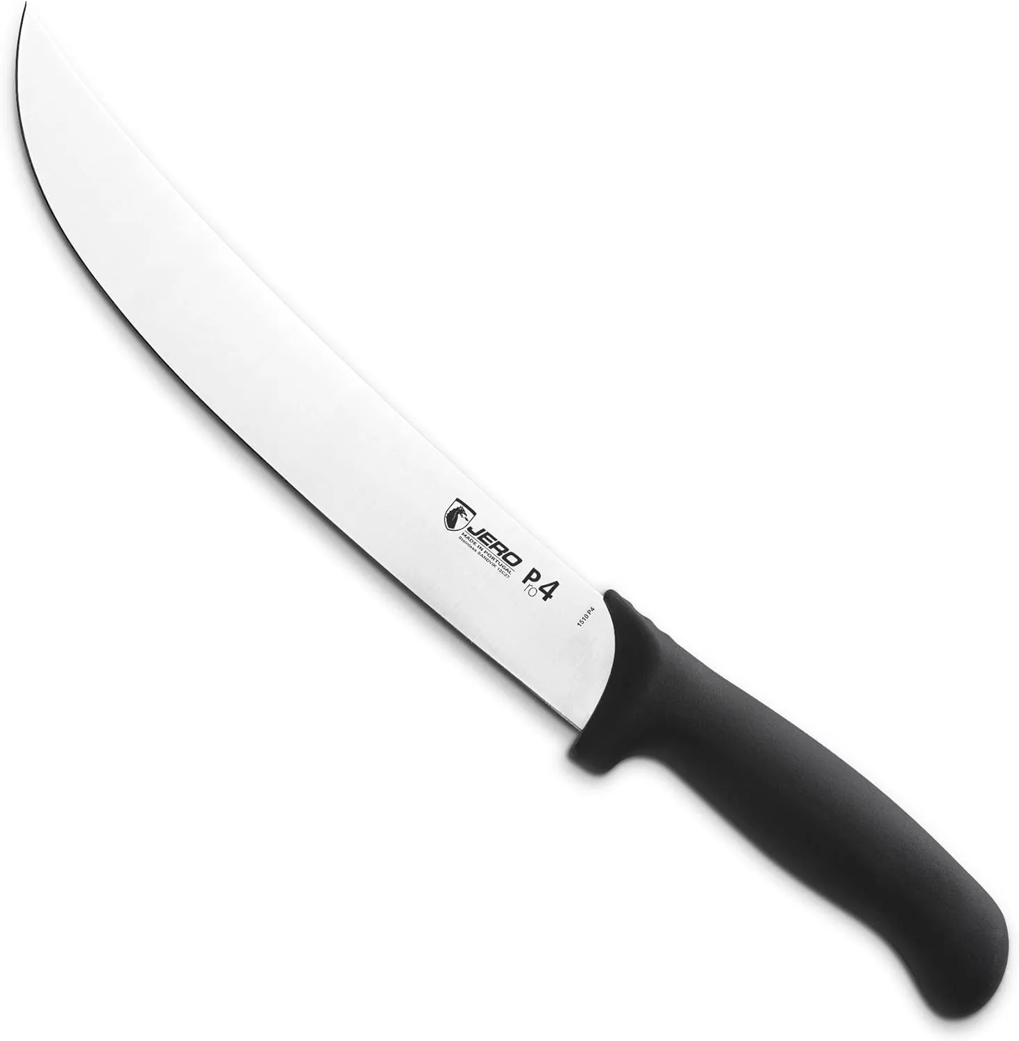 Jero Pro4 Cimeter Knife - 10 Inch Blade - Sandvik Steel And Super Polymer Ergo Designed Handle - Professional Grade Butcher Knife