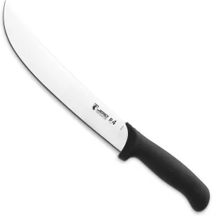 Jero Pro4 Cimeter Knife - 10 Inch Blade - Sandvik Steel And Super Polymer Ergo Designed Handle - Professional Grade Butcher Knife