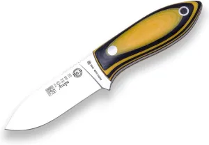 Joker Survival Knife BS9 Avispa CM117, Canvas Micarta handle, 3.15 inches blade of Sandvik 14C28, with Kydex sheath, includes 51,18 inches paracord 550, Tool for fishing, Hunting, camping and hiking
