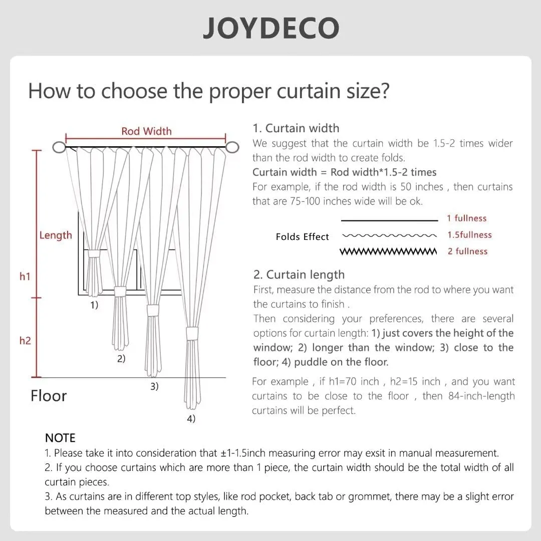 Joydeco Linen Curtains 84 inch Length 2 Panels Set Burg 100% Blackout Long Drapes for Bedroom Living Room Black Out Darkening Curtain Thermal Insulated Back tab Rod Pocket