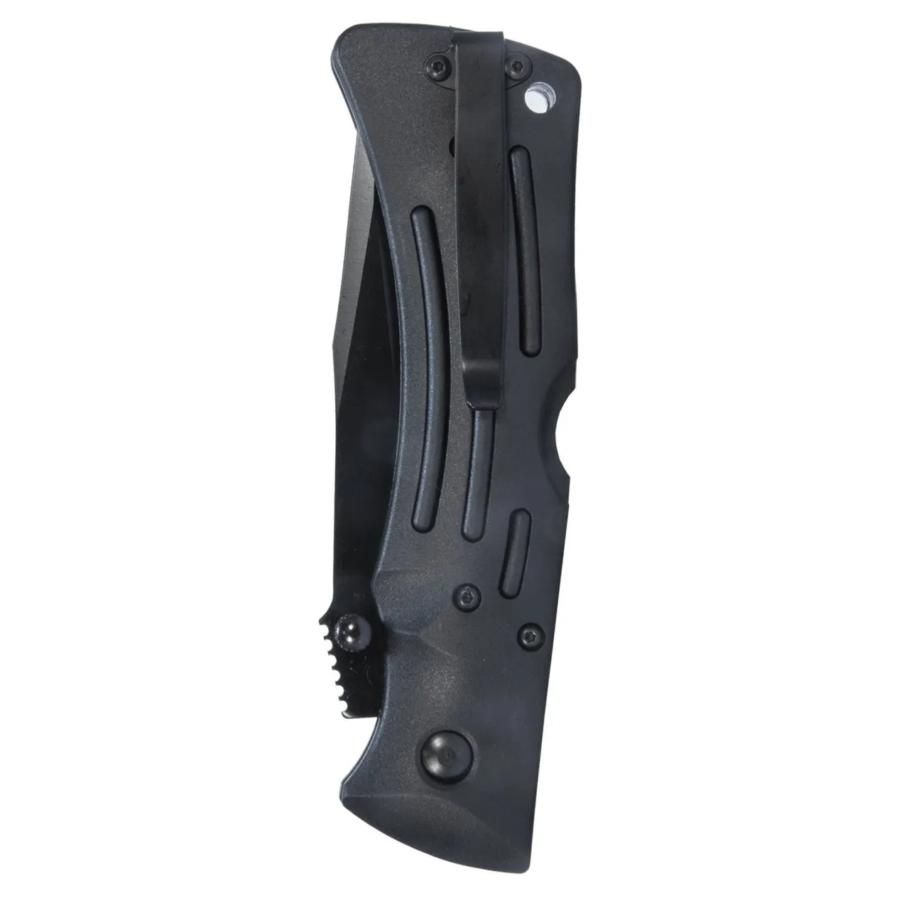 KA-BAR 3051 MULE Heavy-Duty Folder 3.875″ Clip Point Combo Blade, Black Zytel Handles